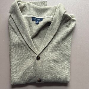 Peter Millar Men's Beige Cardigan Sweater
